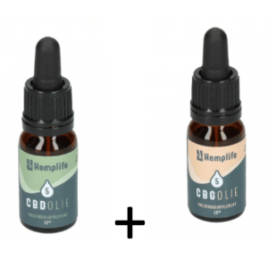 CBD en CBG olie voordeel pakket Hemplife