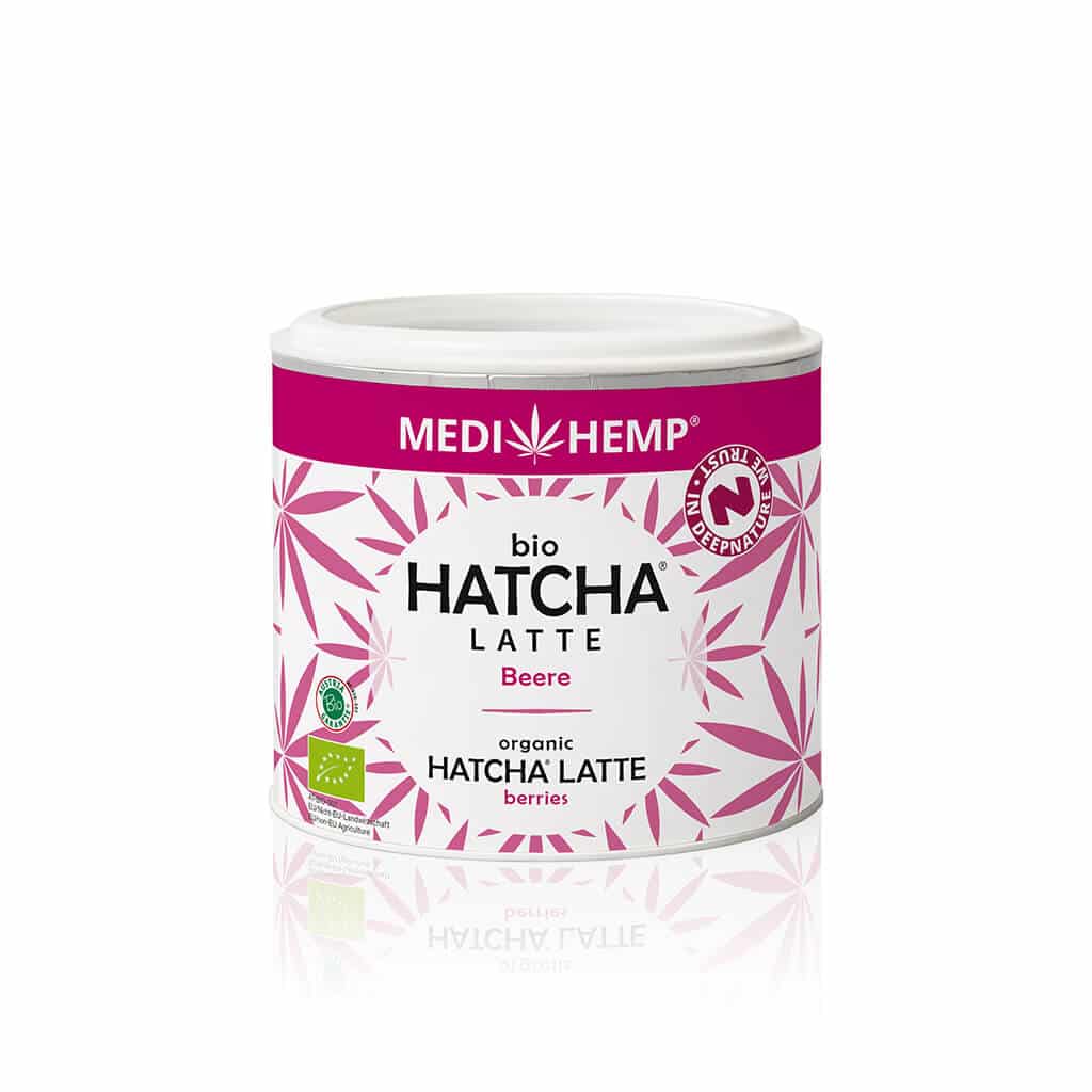 Hatcha Latte Framboos & Braam Bio 45gr van Medihemp
