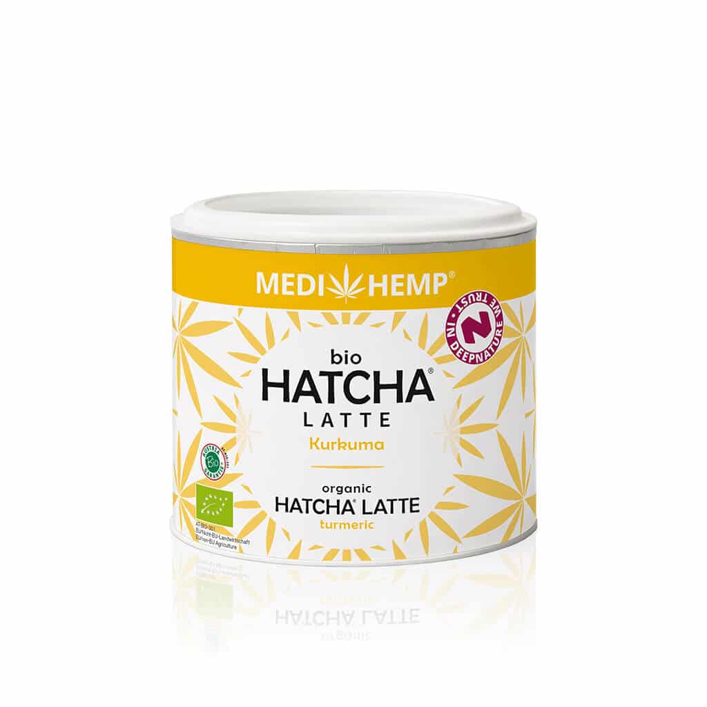 Hatcha Latte Kurkuma Bio 45gr van Medihemp