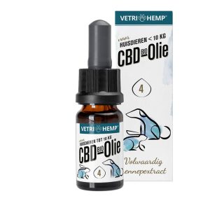 CBD Olie voor dieren < 10kg Bio 4% 10ml
